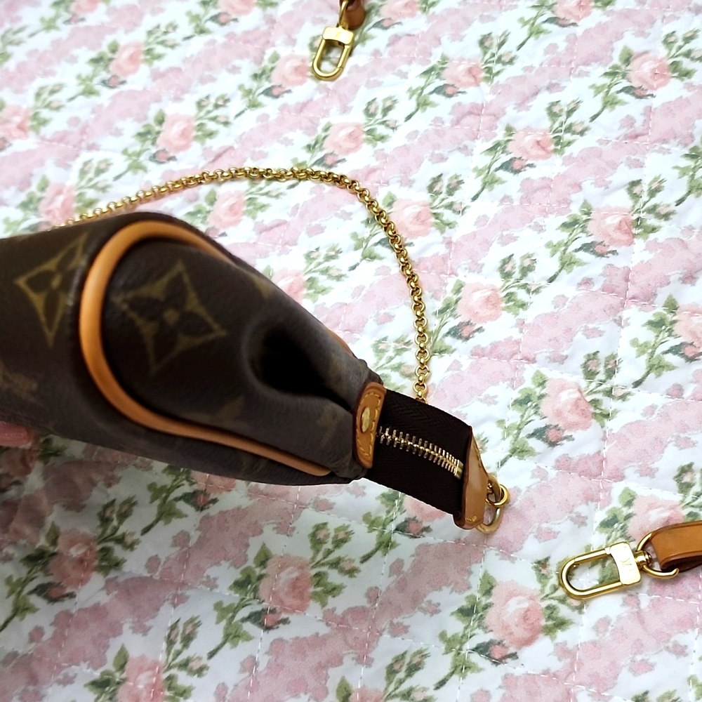 💎 Louis Vuitton 2 Way Eva Signature Brown Monogram Crossbody Pochette Bag - Picture 10 of 17